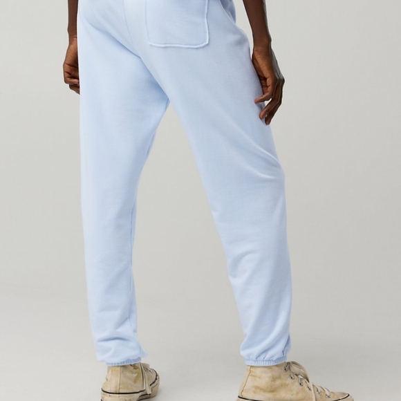 Aerie - Like New Eyelet Blue OTT Fleece Joggers - S - Picture 2 of 6